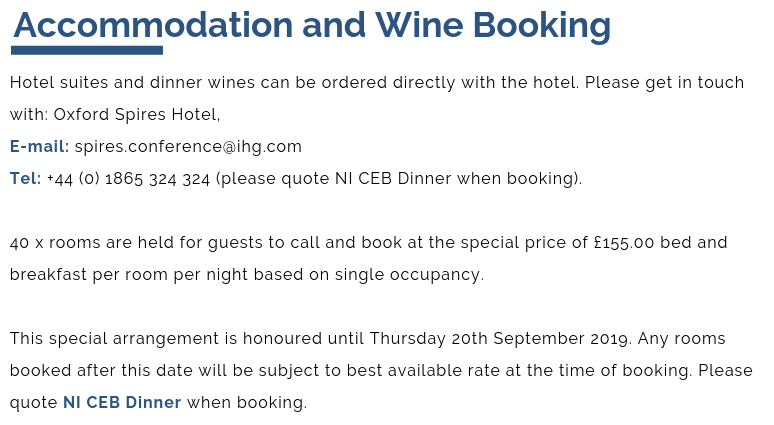 accomodation and wine booking